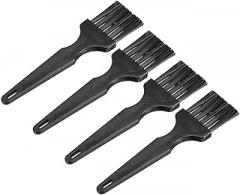 HARFINGTON 4pcs Antistatic Brush 40x40mm Portable PP Handle Nylon Anti Static Cleaning ESD Brushes for Electronics Computer Keyboard, Black