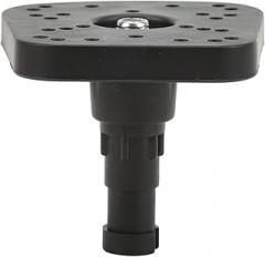 Universal Fishfinder Mount, Adjustable Rotation Sounder Mount for Marine Electronics, ABS and Metal Fish Finder Mount with Base, Sturdy and Durable Mounting System for Boats Kayaks