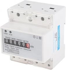 Din-Rail Energy Meter Easy to Install DDM75S 10-40A LED Digital Display Electronic KWh Meter Single Phase 4P for Home Industry