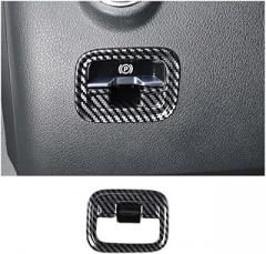 Compatible with Mercedes-Benz C-Class W206 2022 ABS Carbon Fiber Car Styling Car Electronic Handbrake Decorative Frame Sticker Auto Parts
