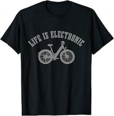 E-Bike Apparel Co. E-Bike Life Is Electronic Bicycle T-Shirt