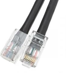 Cable Wholesale Electronics Accessories Cat6 Black Ethernet Patch Cable, Bootless, 6 Foot