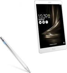 BoxWave Stylus Pen Compatible with ASUS ZenPad 3S 10 - AccuPoint Active Stylus, Electronic Stylus with Ultra Fine Tip - Metallic Silver