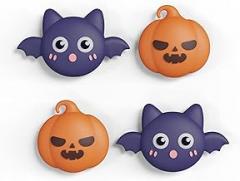 PlayVital Joystick Caps for Nintendo Switch, Thumbstick Grips for Switch Lite, Analog Cover for OLED Joycon Thumb Grip Caps - Halloween Pumpkin Bat