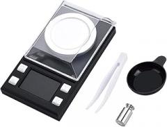 Digital Milligram Pocket Scales, 0.001g High Precision Electronic Weighing Scales for Jewelry Gold Reload and Kitchen, with Tare Function (10g)