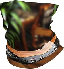 NONHAI Cooling Neck Gaiter Cartoon giraffe rainbow clouds Face Mask Sun Protection Bandana Face Cover Outdoor Windproof Neck Scarf