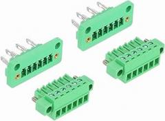 MECCANIXITY 2Set 6-Pin 3.81mm Pitch Pluggable Screw Terminal Block Connectors, PA66 300V 8A Through-Wall PCB Terminal Connectors 26-14AWG Cable for DIY Electronics Automation Power Modules