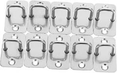 10pcs Electronic Cabinet Lock with Drawer Locks Stainless Steel Eye Plate Hooks for Secure Storage and High Security for Cabinets and Mailboxes