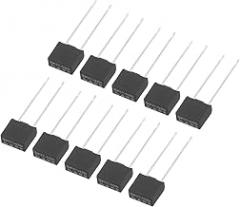 uxcell 10Pcs DIP Mounted Miniature Square Slow Blow Micro Fuse for Electronic Parts PCB LCD Repair, 1.6A 250V, Black