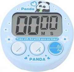 LCD Display Magnetic Back Digital Timer, Digital Kitchen Timer, Magnetic Countdown Timer for Study, Exercise, Oven, Cartoon Electronic Magnetic Timer for Cooking, Classroom Timer