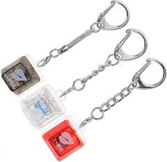 CONGARTENO 3pcs Creative Keycap Keychain Decor Electronic Fish Keycap Pendant for Backpack Handbag Charm Unique Tactile Key Accessory Fun Press Clicker for Everyday Use