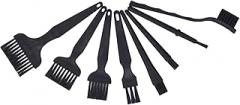 Electronics Non Static Brushes, Plastic Handle Soft Computer Keyboard Cleaning Brush Set 8Pcs Safe Non Scraping for PCB Board