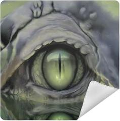 Scary Eye Crocodile in Water Camera Protective Wrap, Anti-scratch Lens Protector Wrapper, Magic Self-Adhesive Cloth for Cameras/DSLR/Laptop/Electronic Accessories, S