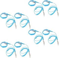 STOBAZA 8pcs Adjustable Static Wrist Straps with Grounding Clip and Extendable Cable for Electronics Repair and Labs Safeguard Sensitive Devices from Electrostatic Discharge