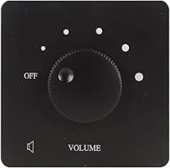 50W Volume Control - Professional Adjuster with 5 Gears Tuning Knob - Premium Lossless Sound Quality Mystical/Fantasy Retardant Material UserFriendly Wiring Design for Home Speakers (Black)