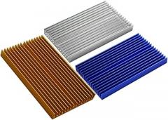 Homoyoyo Aluminum Alloy PCB Heat Sink Cooling Block Radiator Plate for Ic Chip Enhanced Heat Dissipation for Electronics Projects