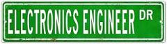 Electronics Engineer Wall Decor Wood Sign Profession Electronics Engineer Gift Sign Decor Wall Hanging Signs Hanging Wood Plaque Wall Sign Custom Street Sign Entryway Front Porch 4x12in