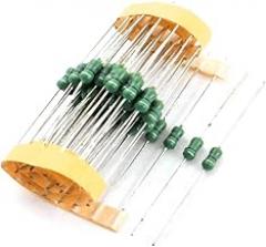 NEW LON0167 50Pcs Electronic Component 1/2W 470uH 10% Color Ring Inductors 4x10mm(50Pcs Elektronische Komponente 1 / 2W 470uH 10% Farbe Ringinduktoren 4x10mm