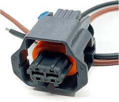 2 Pin Automotive Ignition Coil Plug Waterproof Electronic Connector Fuel Injector Sensor Wiring Harness Pigtail 15397337