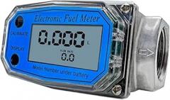 Water Flow Meter, Flowmeter 1in/2in/2.5in/3in LCD Digital Liquid Flow Meter Electronic -Flowmeter For Fuel Urea Water(1 inch)
