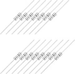 MECCANIXITY 15pcs Glass Tube Fuses, Axial-with Lead Wire 3.6 x 10 mm 8A 250V for Replacing or Repairing Many Home Electronics (T 8A)