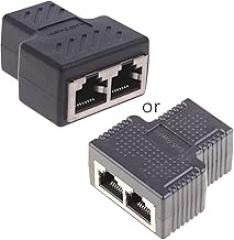 REDYY High Speed Rj45 Cable Coupler Ethernet Splitter 1 to 2 Female Adapter Internet Ethernet Cable Splitter