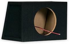 New Single Car Black Subwoofer Box Sealed Automotive Enclosure for 8-Inch Woofer 8S Black