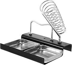 Tabletop Soldering Iron Stand Dual Holder for Precision Welding Sturdy Fixture for Electronics Repair Portable and Lightweight Design Practical Soldering Station for Hobbyists