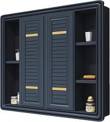 Wall-Mounted Bathroom Mirror Cabinet， Bathroom Invisible Sliding Mirror Cupboard with Mirror， for Makeup Cosmetic Shaver