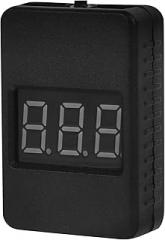 Digital Lithium Ion Battery Capacity Checker 1-8s Lipo Battery Tester with LCD Backlight and Low Voltage Alarm for Rc Models and Electronic Devices