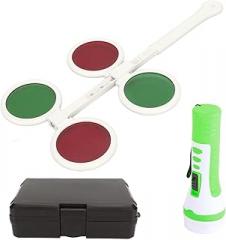 Worth 4 Dot Electronic Portable Eye Suppres Check Binocular, 4 Dot Test for Adults, Pupil Distance 43 83mm, Clinical Test for Eye Suppres