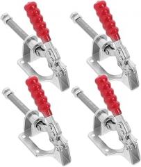 4Pcs Heavy Duty Toggle Clamps for Woodworking Quick Release Push Pull Clamp for Welding and Electronic Assembly Compact Design for Secure Locking and Versatile Use