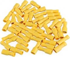 DOITOOL Electrical Terminals Connector 50pcs Insulated Female Quick Splice Terminals Connector Female connectors Electrical Terminals Connector Crimp Terminal pre-Insulated