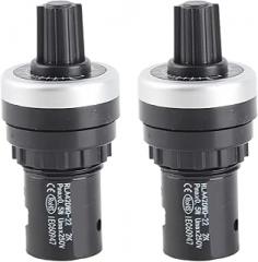 LA42DWQ 2K Ohm High Precision Rotary Potentiometer Carbon Film Variable Resistor Adjustable Single Turn 22mm D Type for Audio Equipment and Electronic Circuits