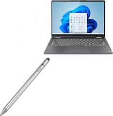 BoxWave Stylus Pen Compatible with Lenovo IdeaPad Flex 5i 2-in-1 (14 in) - AccuPoint Active Stylus, Electronic Stylus with Ultra Fine Tip - Metallic Silver