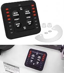 SLC-11 LED One-Touch Leveling Trim Tab Control - Waterproof Microprocessor Switch with Auto-Return & LED Indicators, Direct Replacement for SETR-61, 12V/24V DC