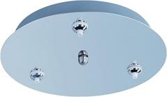 ET2 EC85003-PC RapidJack LED 3-Light Canopy Pendant Accessory, Polished Chrome Finish, Glass, 17.5W Max., Dry Safety Rated, 2900K Color Temp., Electronic Low Voltage (ELV) Dimmable, Glass Shade Material, 960 Rated Lumens