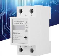 Voltage Testers, ZMAi-90 Energy Meter, Electronic KWh Wire Circuit Tester Remote LCD Control Digital Metering Switch Single Phase Energy Monitor Switch Meter