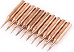 Haofy 10Pcs Soldering Tips Kit Copper Tips for 936 937 938 969 8586 852D Stations Crafted for Narrow Spaces Electronics Repair, DIY Projects, Crafted Workmanship