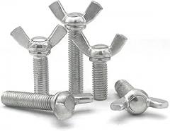 M4-0.7 x 12mm Carbon Steel Galvanizing Wing Butterfly Screws Bolts,Wing Bolt,Machine Fastener,Thumb Hand Screws for Electronic Equipment,20 Pcs