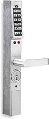 Electronic Lock, Brushed Chrome, 12 Button