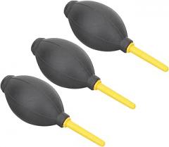 3pcs Dust Blower Sensor Cleaning Kit for Electronics Lens Air Duster Blower PC Keyboard Camera Screen Safe and Flexible Rubber