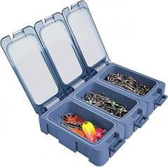 Fishing Tackle Storage - Fishing Tackle Box - Portable Organizer Glow in The Dark for Jewelry Pins Fish Hooks Electronic Components Night Camping Outdoor