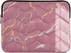 Laptop Sleeves 13, 13.3, 14 Inch Gold Marble Shockproof Protective Notebook Case Portable Electronic Device Cover