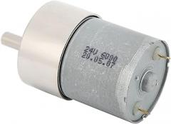 Low Speed Motors, Permanent Magnet Geared DC Motor 10W Mini with Bracket for Electronic Lock for DIY Robot for RC Car(300rpm/min)