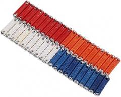 40 Piece Classic Car Fuse Kit for Automotive Electronics Includes 5A, 8A, 16A, 25A Fuses in Flat Head Tubular Design