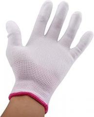 Fafeicy Anti Static Antiskid PU Coated Finger Gloves for Electronic Labor Worker (Small ())