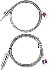 Type K Temperature Sensor Thermocouple with M12 Thread Adapter Bayonet 1M/2M//4M/5M Cable 2Wire 1Pcs(1M Cable Length)