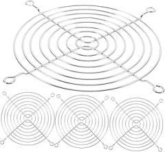 20pcs Fan Grill Filter with Screws Protective Cover for Pc Cases Enhanced Cooling Mesh Compatible with Electronic Fans Galvanized Design