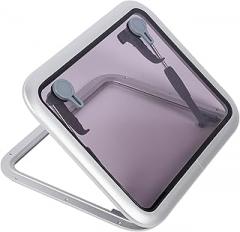 Yacht Accessories Boat for Skylights Window Heavy Duty Aluminum Alloy Smoke Gray Glass 457x7mm Yacht RV Ship Tools